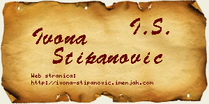 Ivona Stipanović vizit kartica